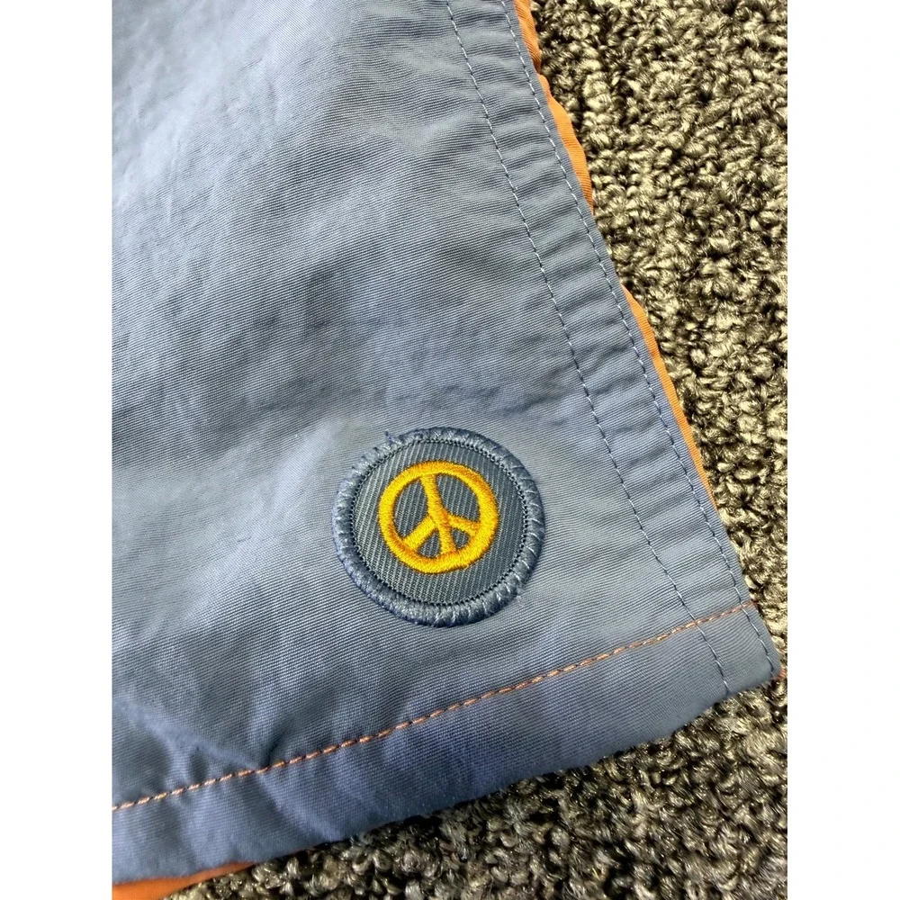 Patagonia Swim Shorts Mens Large Blue Orange Two Tone Nylon NetPlus Shells